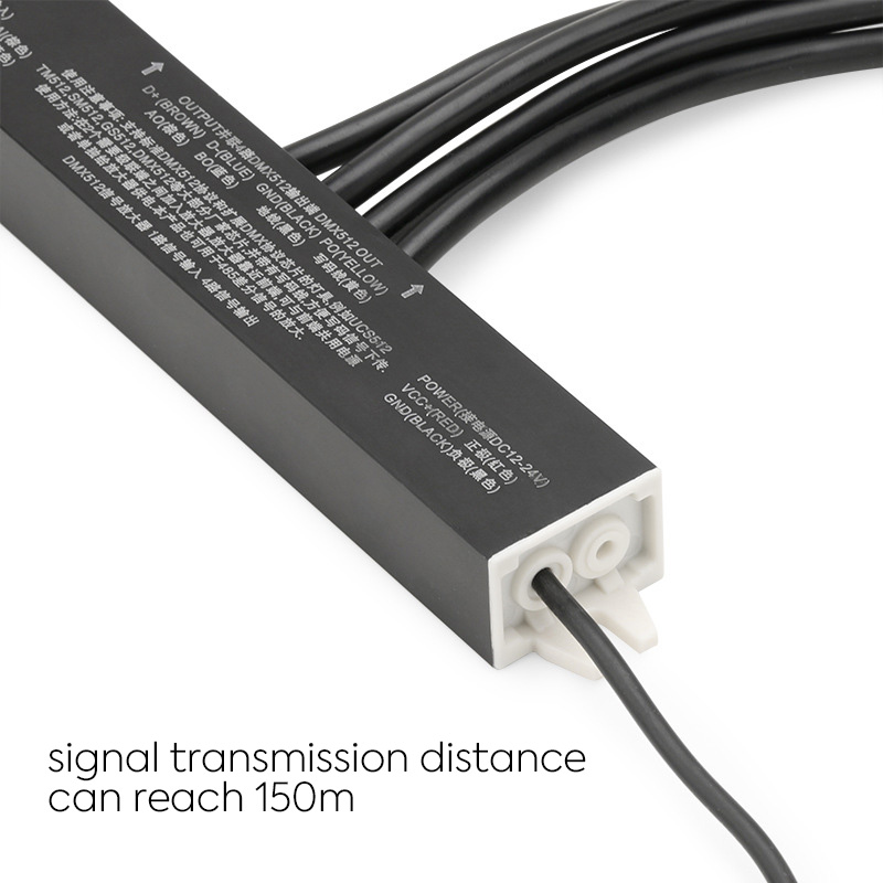 DC12-24V DM-150 DMX512 1 Channels Signal Amplifier For LED Strip Light DC12-24V DM-150 DMX512 1 Channels Signal Amplifier For LED Strip Light